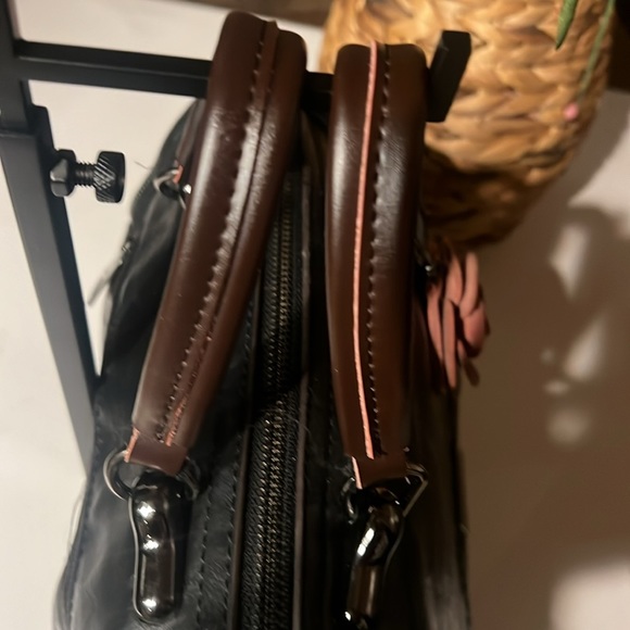 Leather Vintage Design Boston Crossbody Bag/Purse Mint - Picture 5 of 12